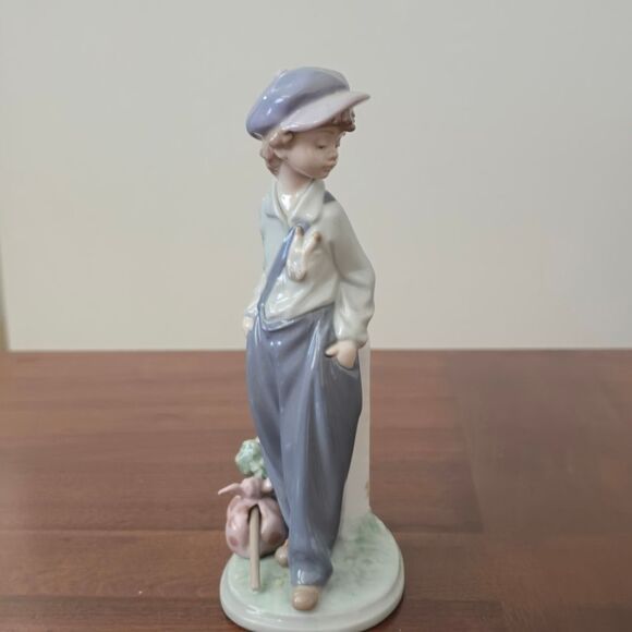 LLADRO Figurine "The Wanderer" 5400 - Traveling Boy with Hobo Sack - Picture 5 of 9